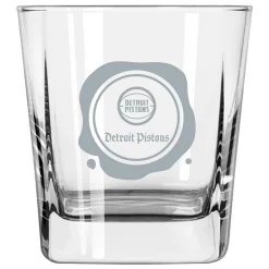 Detroit Pistons 14oz. Frost Stamp Old Fashioned Glass