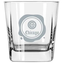 Chicago Cubs 14oz. Frost Stamp Old Fashioned Glass