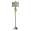 Contemporary Home Living 63" Antique Mercury Glass With Silver Accents Floor Lamp